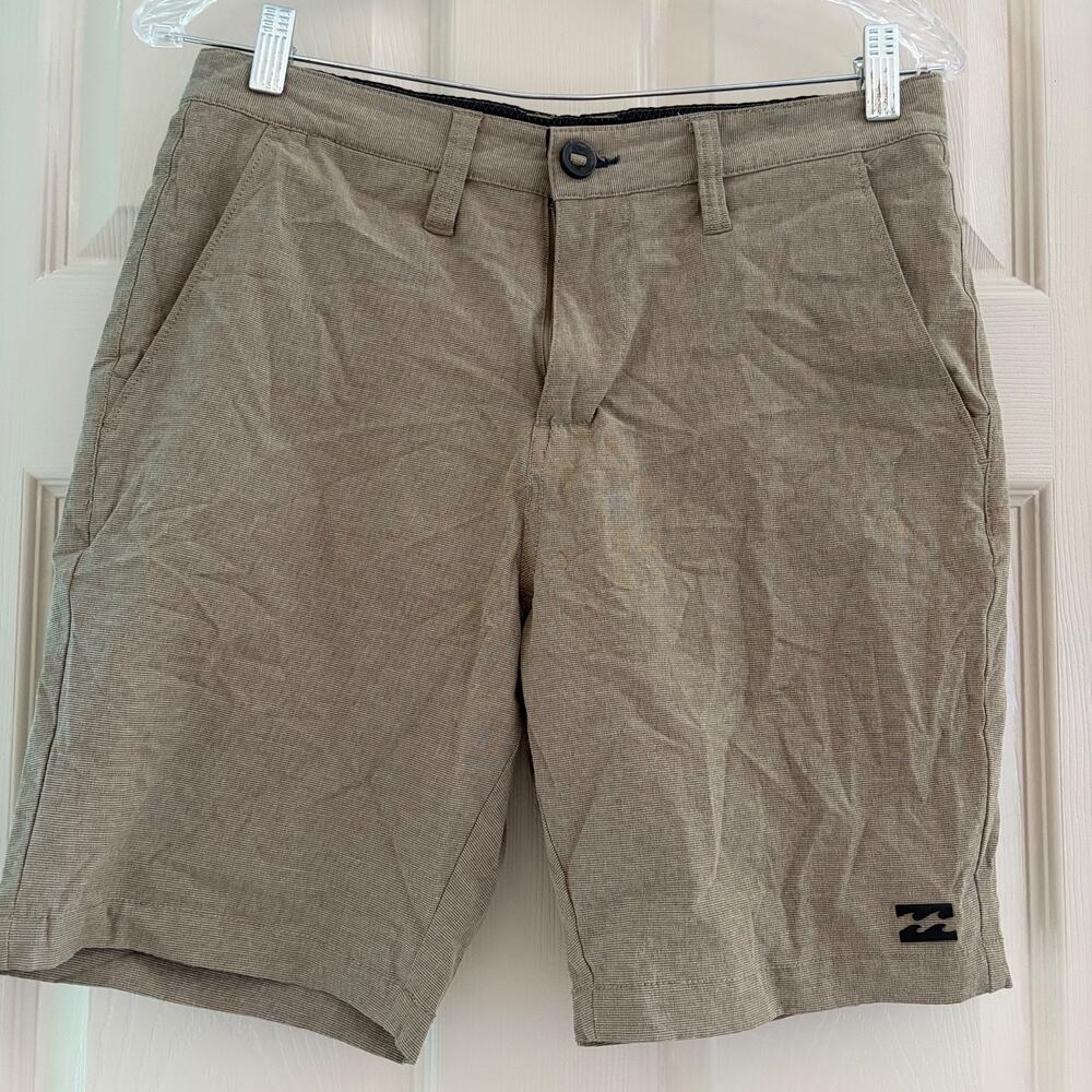 Billabong Shorts Men’s Size 29 Crossfire Submersibles Quick Dry Check Beige